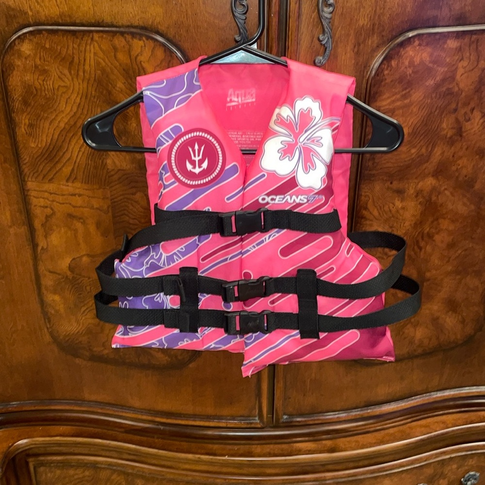 Girls Youth Pink Life Vest